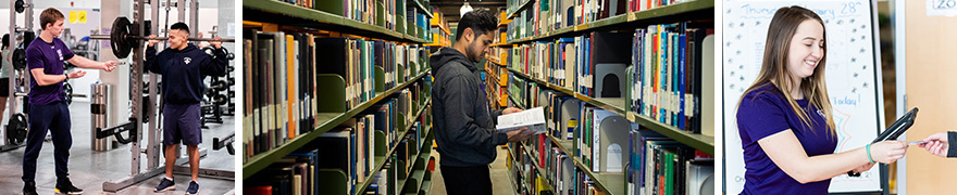 Recreation and Library work study students